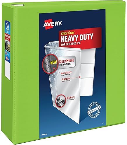 Amazon.com : Avery Heavy-Duty 3 Ring Binder, 4 Inch One Touch EZD